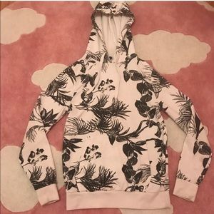 H&M tropical print hoodie